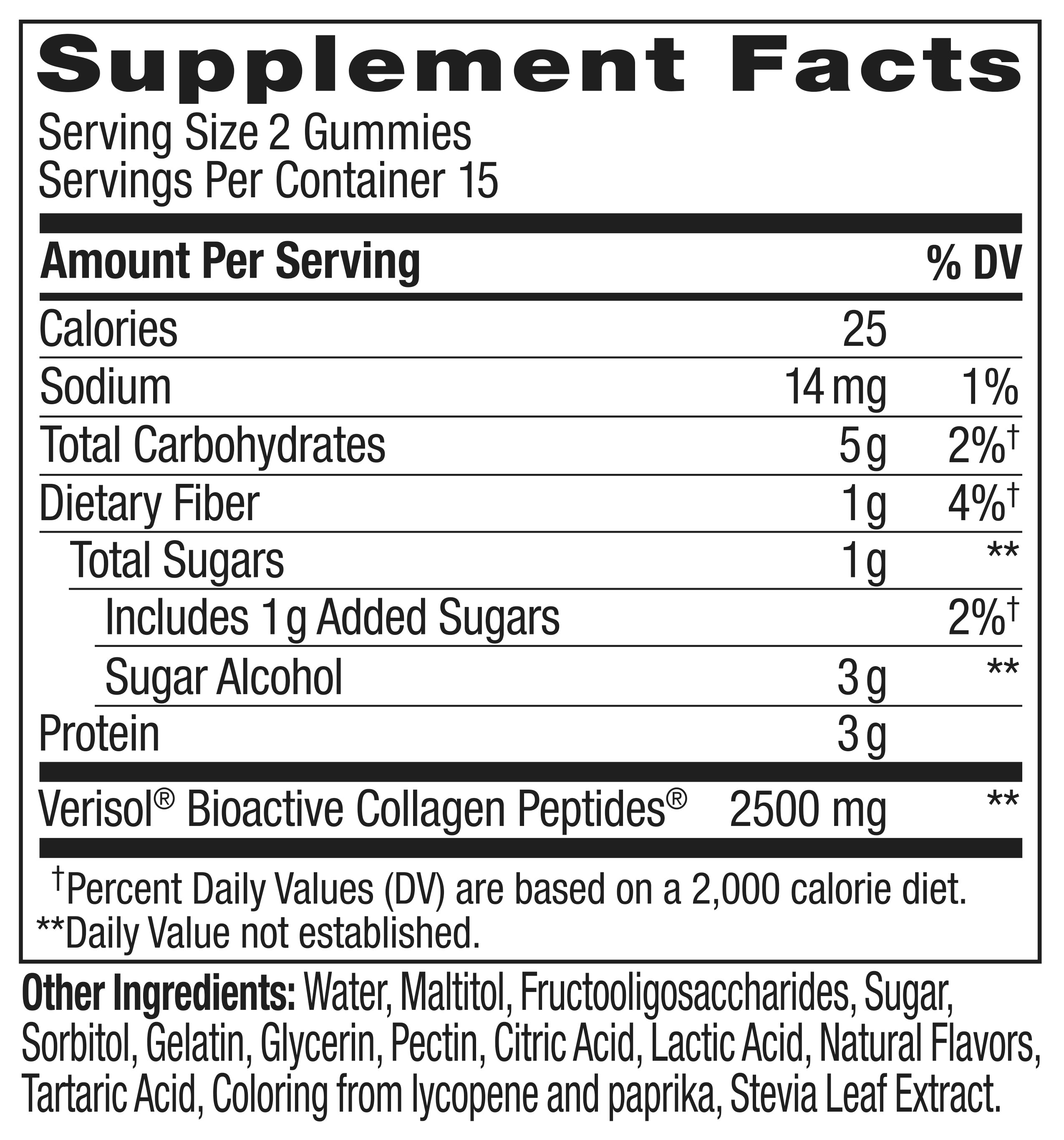Collagen Gummy Rings Ingredients