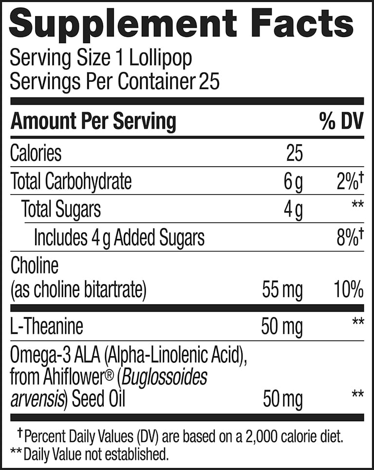 Mellow Buddies LOLLY Pops Ingredients