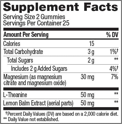  Kids Chillax Ingredients